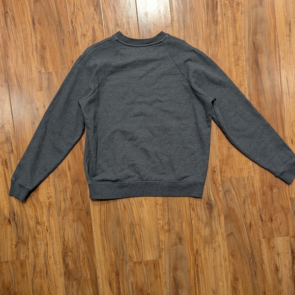 Everlane Organic Cotton Grey Track Crewneck Sweatshirt Men's Small Neutral NWT - Picture 2 of 6